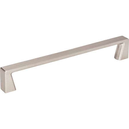Jeffrey Alexander 160 mm Center-to-Center Satin Nickel Square Boswell Cabinet Pull 177-160SN